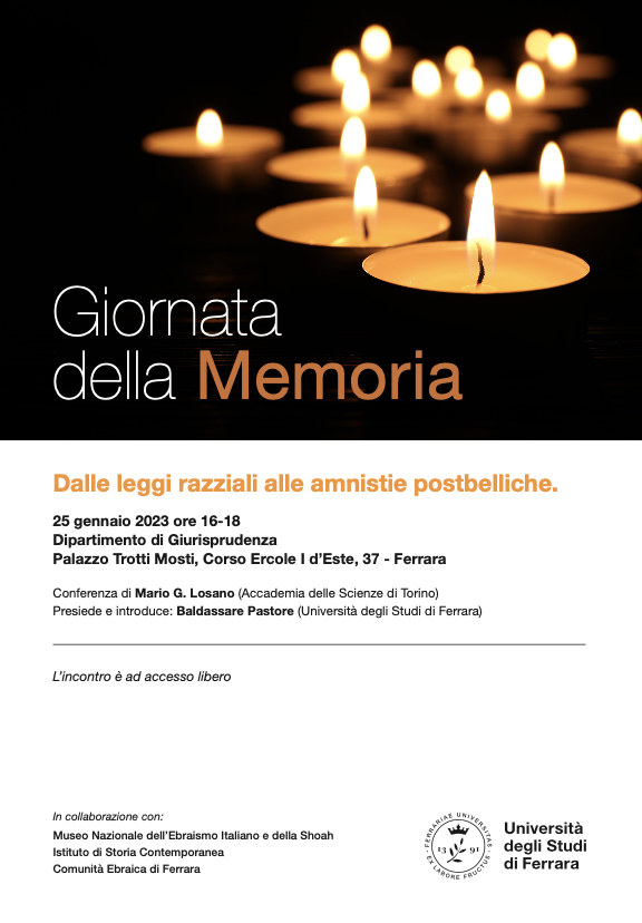 (Italiano) 25 gennaio 2023 – Dalle leggi razziali alle amnistie postbelliche