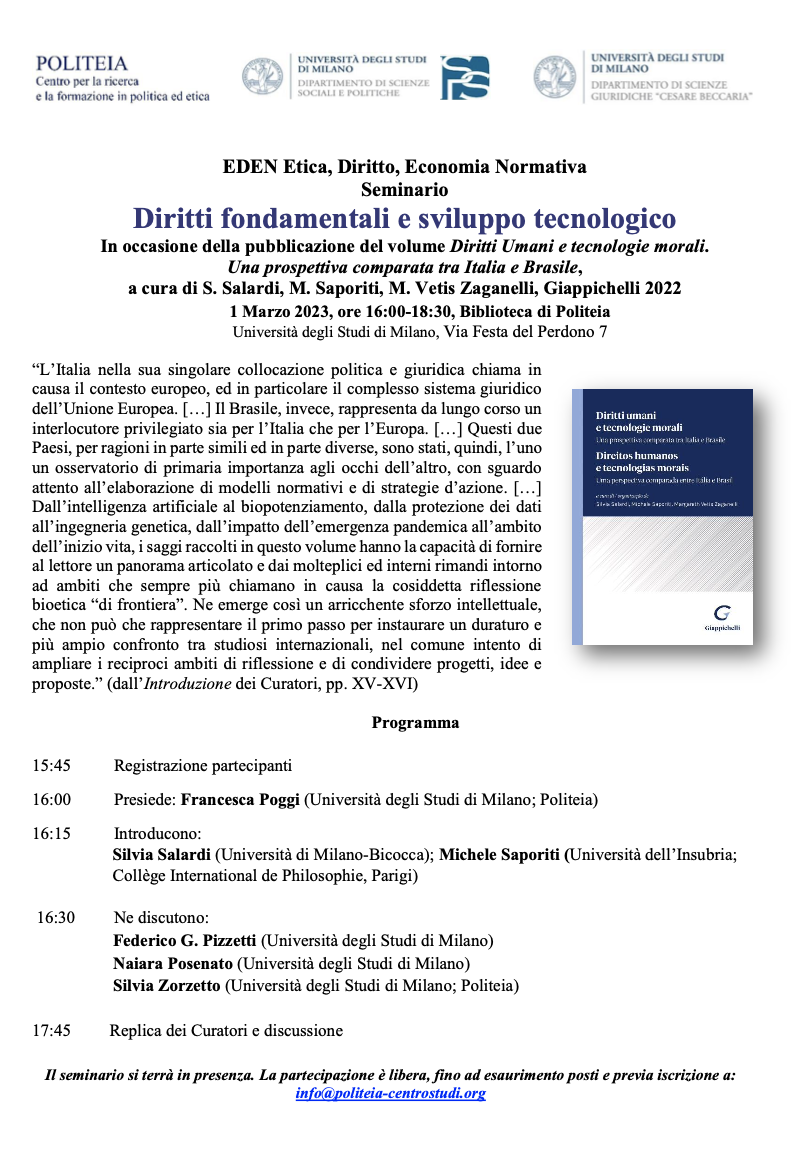 (Italiano) 1 marzo 2023 – Diritti fondamentali e sviluppo tecnologico