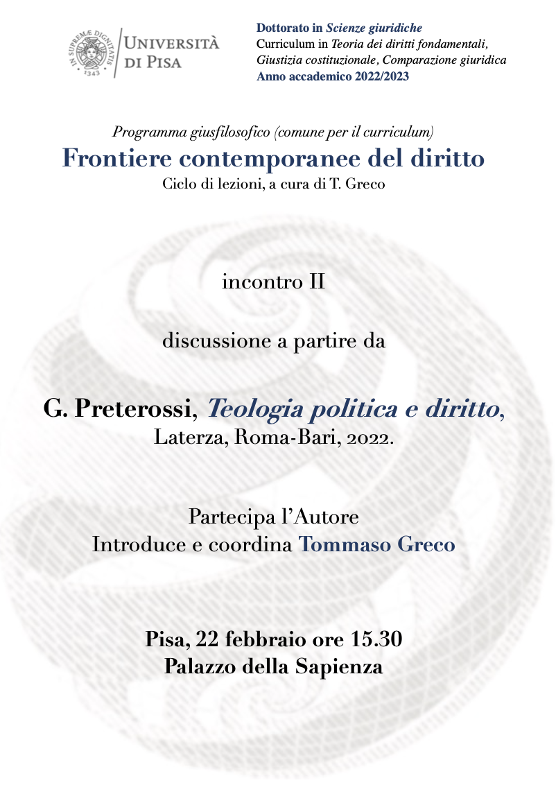 (Italiano) 22 febbraio 2023 – Frontiere contemporanee del diritto