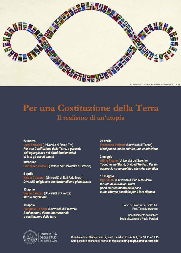 (Italiano) 22 marzo 2023 – 1° incontro Per una Costituzione della Terra Il realismo di un’utopia