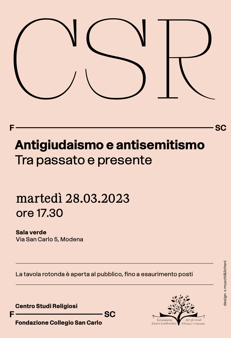 (Italiano) 28 marzo 2023 – Antigiudaismo e antisemitismo Tra passato e presente