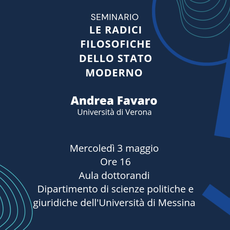 (Italiano) 3 maggio 2023 – Le radici filosofiche dello stato moderno
